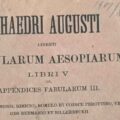 MUZEUL DE ISTORIE ȘI ARHEOLOGIE: Exponatul lunii octombrie – o colecție de fabule